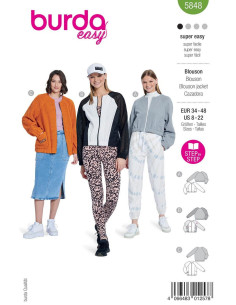Jackenschnittmuster - Burda 5848