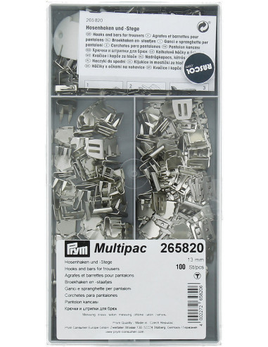 Multipack mit 100 Heftklammern und Klammern