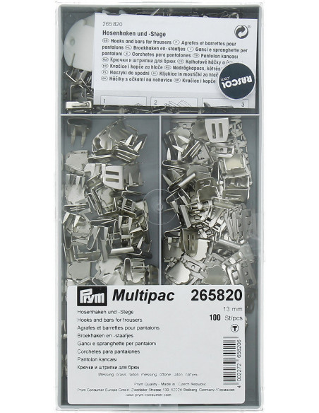 Multipack mit 100 Heftklammern und Klammern