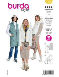 Weste und Jacke Schnittmuster - Burda 5869