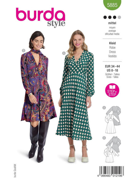 Kleidmuster - Burda 5885