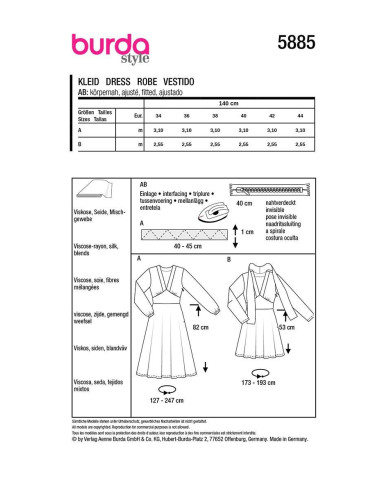 Kleidmuster - Burda 5885