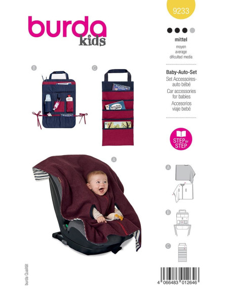 Schnittmuster für Babyzubehör - Burda 9233