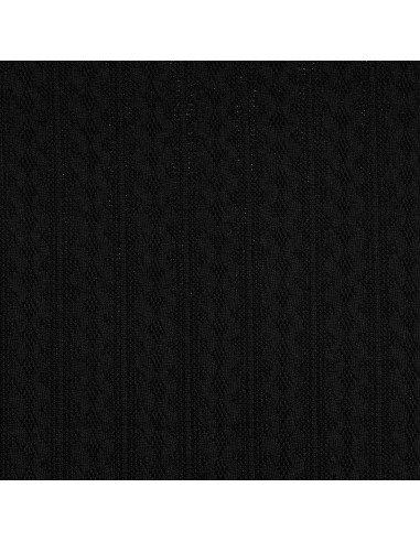 Jacquard-Strickgewebe - Schwarz