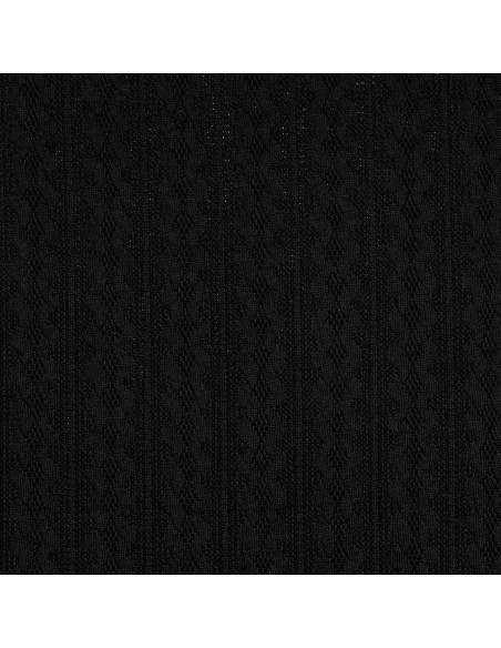 Jacquard-Strickgewebe - Schwarz