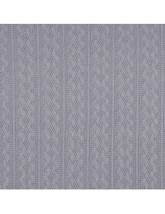 Jacquard-Strickgewebe - Blau-Grau 2