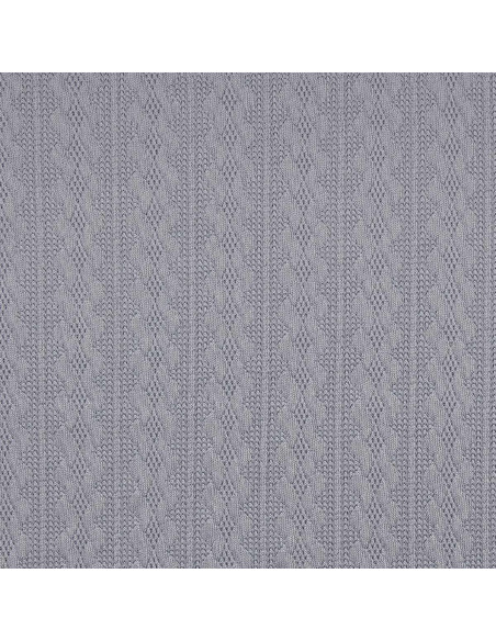 Jacquard-Strickgewebe - Blau-Grau