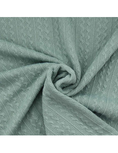 Jacquard-Strickgewebe - Graugrün