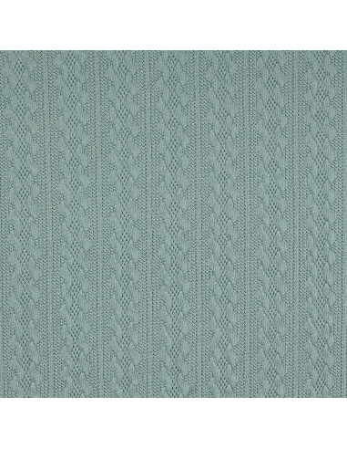 Jacquard-Strickgewebe - Graugrün