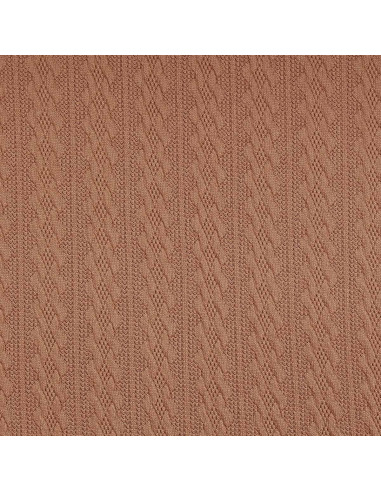 Jacquard-Strickgewebe - Dunkelbeige
