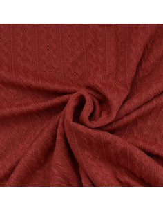 Jacquard-Strickgewebe - Kupfer