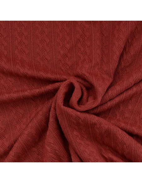 Jacquard-Strickgewebe - Kupfer