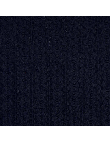 Jacquard-Strickgewebe - Marineblau