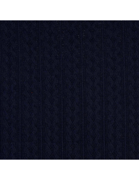 Jacquard-Strickgewebe - Marineblau