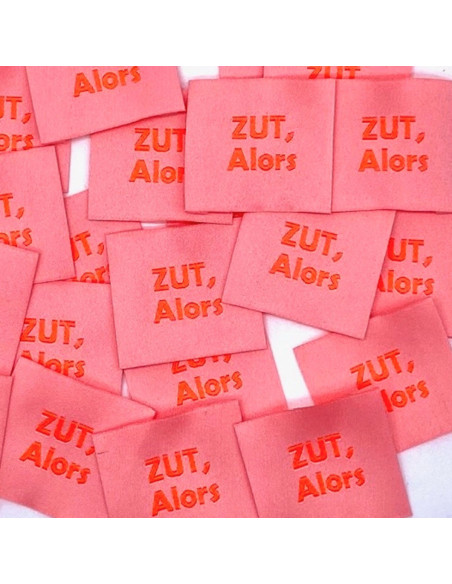 Satz von 5 gewebten Aufnähern zum Annähen Zut Alors