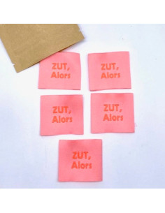 Satz von 5 gewebten Aufnähern zum Annähen Zut Alors 2