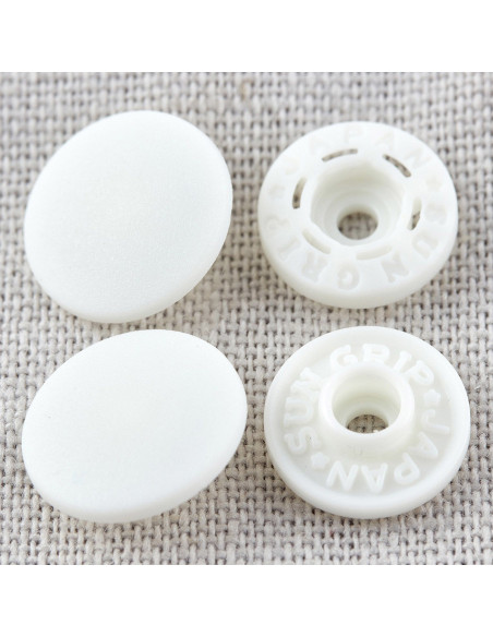 Magische Druckknöpfe ohne Zange 13 mm - Weiß