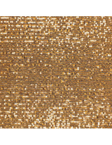 Stretch-Paillettenstoff - Gold