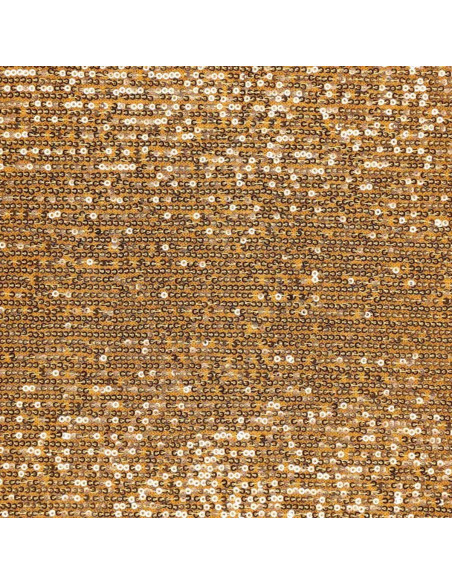Stretch-Paillettenstoff - Gold