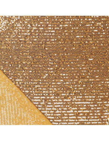 Stretch-Paillettenstoff - Gold