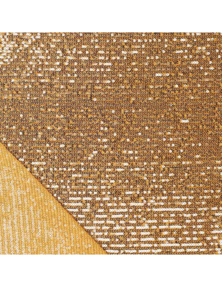 Stretch-Paillettenstoff - Gold