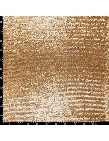 Stretch-Paillettenstoff - Gold