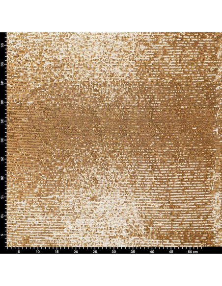 Stretch-Paillettenstoff - Gold