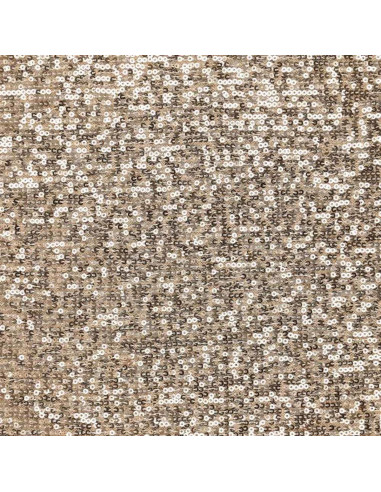 Stretch-Paillettenstoff - Champagner