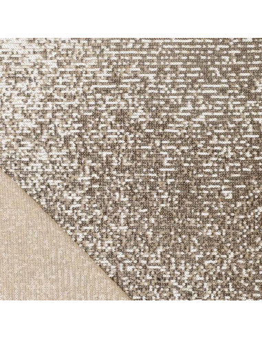 Stretch-Paillettenstoff - Champagner