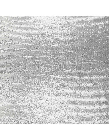 Stretch-Paillettenstoff - Silber