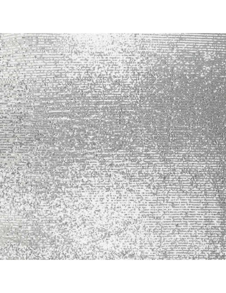 Stretch-Paillettenstoff - Silber