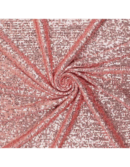 Stretch-Paillettenstoff - Rosa
