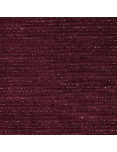 Gestreifter Lurex-Samtstoff - Bordeaux