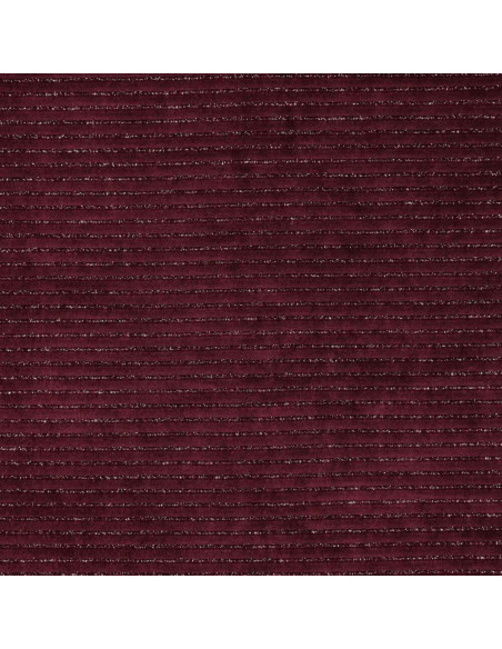 Gestreifter Lurex-Samtstoff - Bordeaux