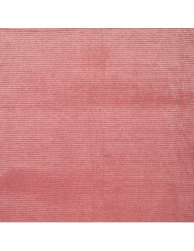 Gestreifter Lurex-Samtstoff - Altrosa