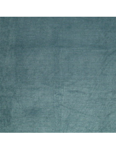 Gestreifter Lurex-Samtstoff - Blau-Grau 2