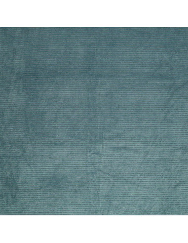 Gestreifter Lurex-Samtstoff - Blau-Grau