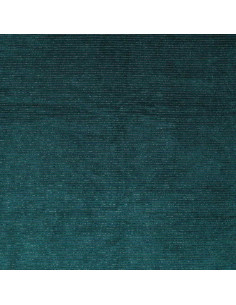 Gestreifter Lurex-Samtstoff - Petrolblau 2