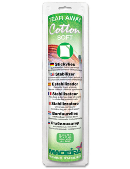 Reißbares Stabilisierungsgewebe Cotton Soft - Weiß