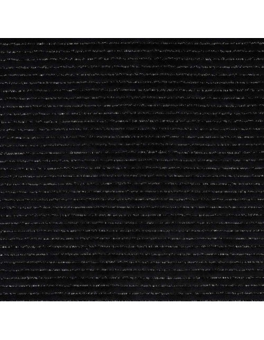 Gestreifter Lurex-Samtstoff - Schwarz