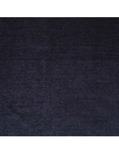 Gestreifter Lurex-Samtstoff - Marineblau 2
