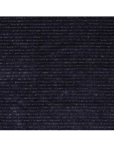Gestreifter Lurex-Samtstoff - Marineblau