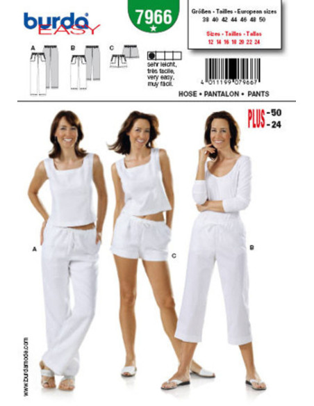 Hosenmuster - Burda 7966