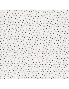 Fantasie-Baumwollpopeline-Stoff - Indigo-Stern 2