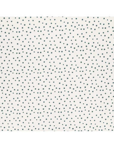 Baumwoll-Popeline-Fantasie-Stoff - Blaue Sterne
