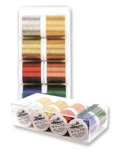 Mini-Box mit Metallic Classic Stickgarn von Madeira
