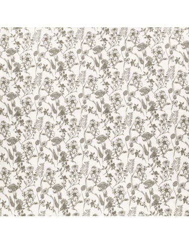 Fantasie-Baumwollpopeline-Stoff - Nadine taupe
