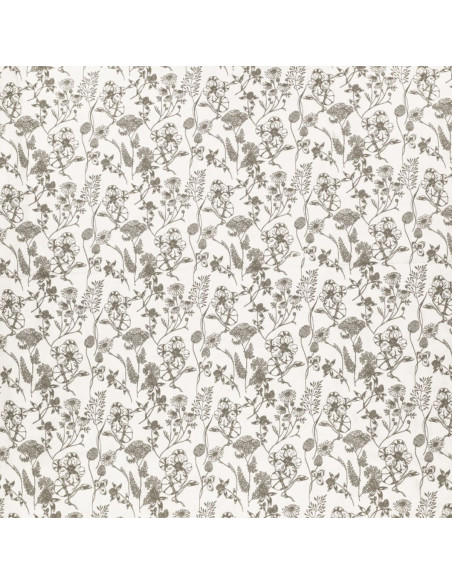 Fantasie-Baumwollpopeline-Stoff - Nadine taupe