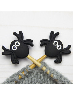 Maschenstopper für Stricknadeln - Spinne