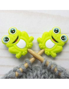 Maschenstopper für Stricknadeln - Frosch